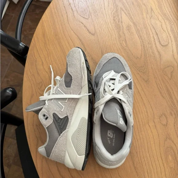 New Balance Gray Athletic Shoes Suede Mesh 580 Revolve - Picture 4 of 5